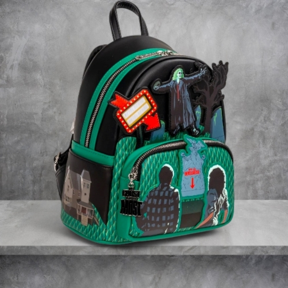 Beetlejuice Graveyard GITD Loungefly Backpack NWT - image 2